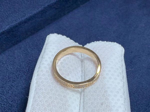 Love full pavé diamond ring mini model