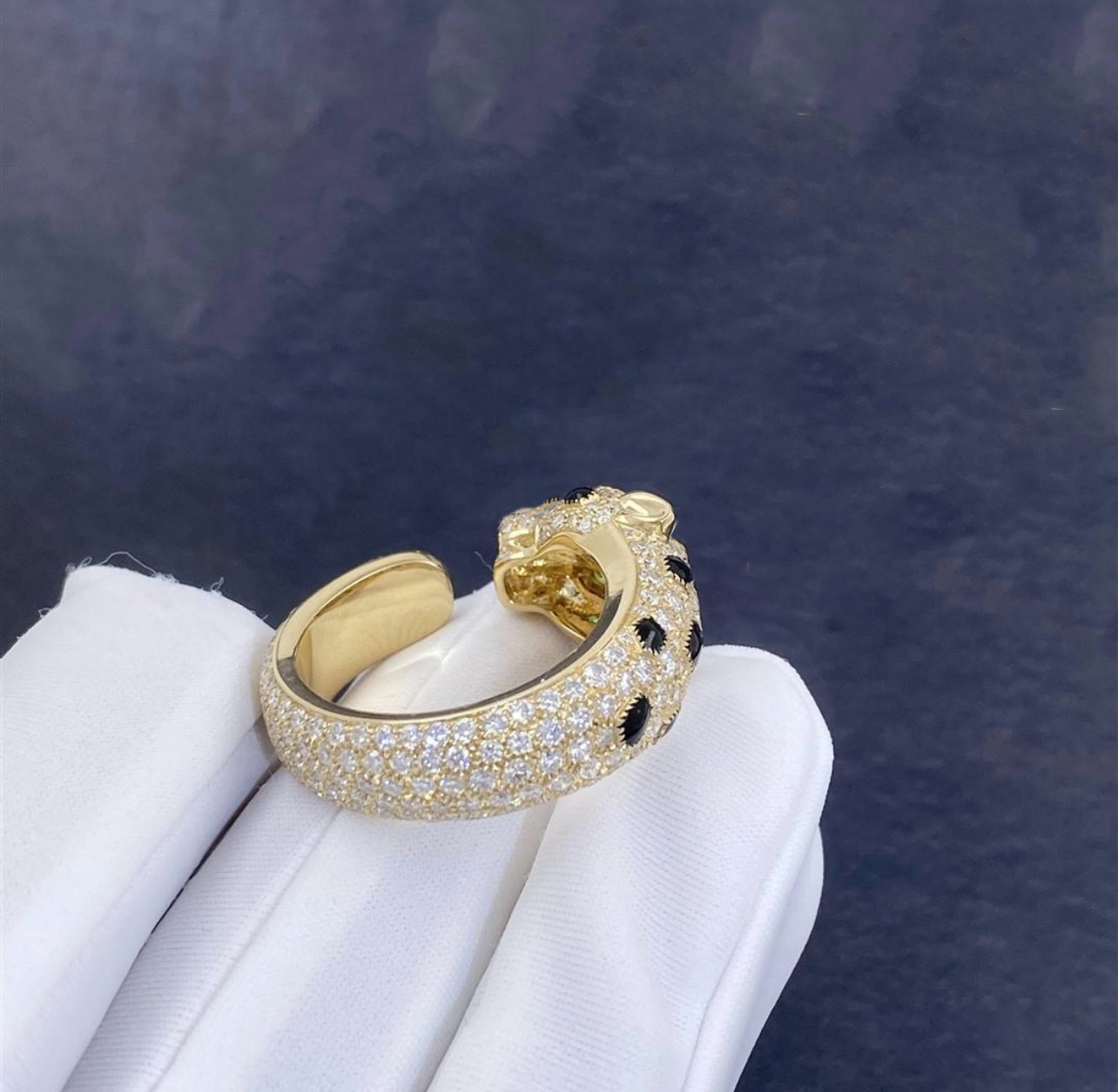 Panther diamond ring