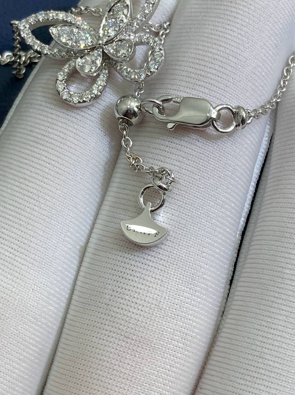 Grf butterfly full pavé diamond pendant