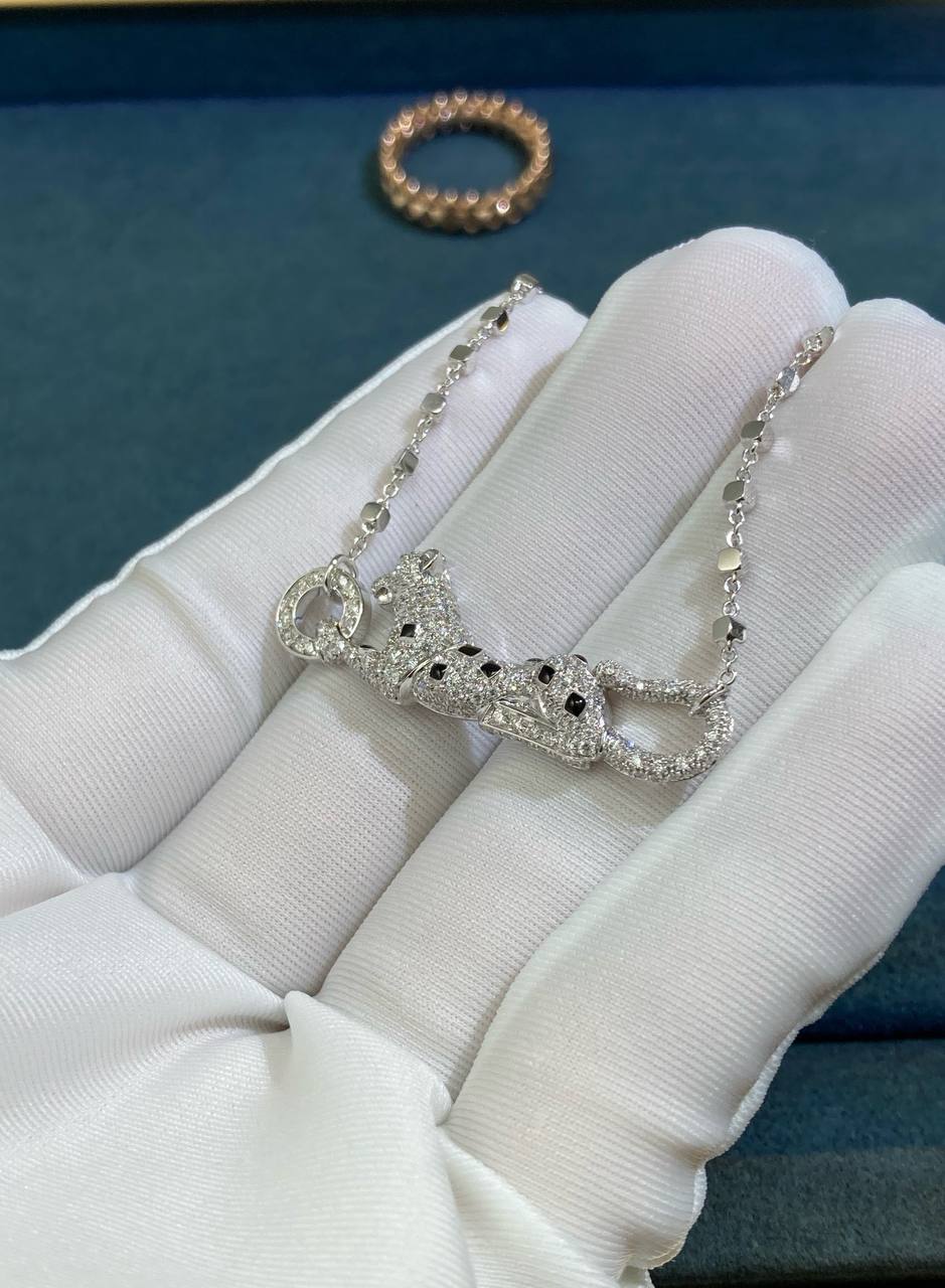 Panther diamond necklace