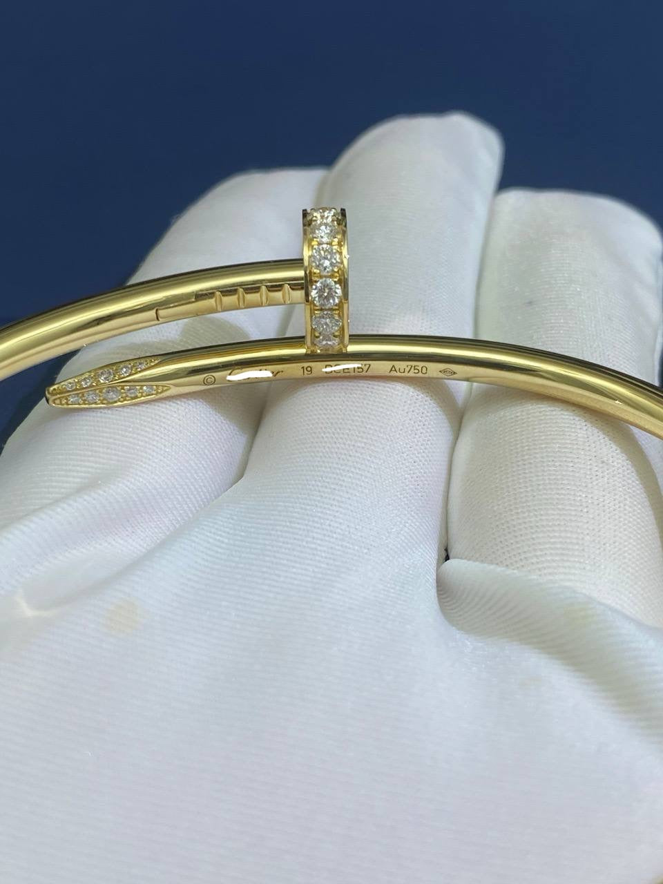 Nail Inspired bracelet with Diamonds model M