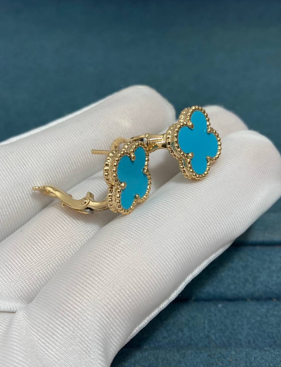 VC Turquoise earrings 15mm