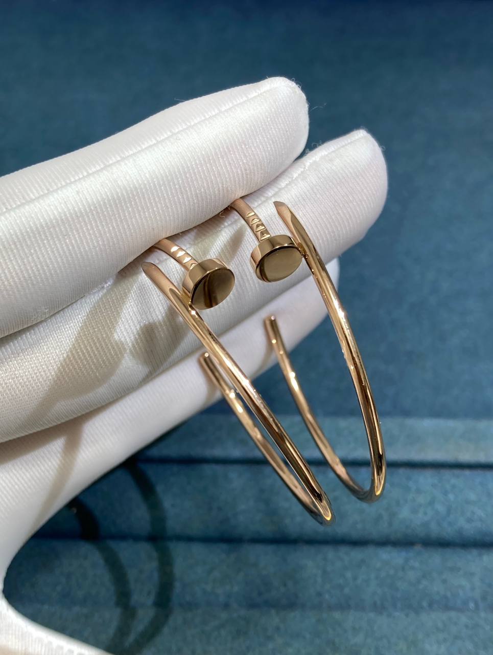 Nail Inspired Hoop earrings