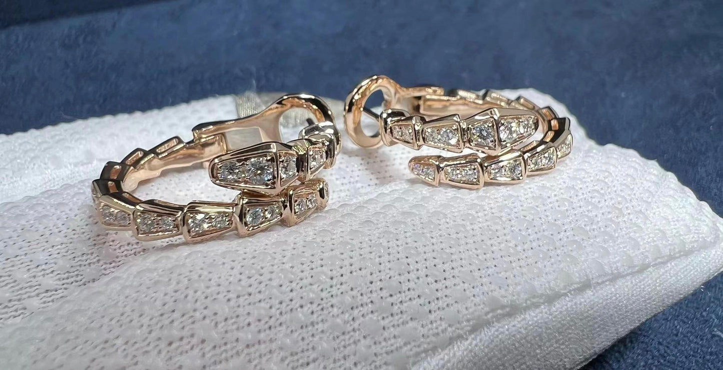 Serpent Diamond earrings