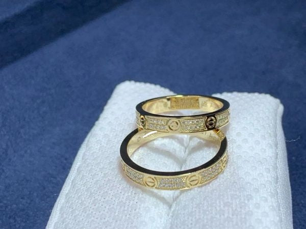 Love full pavé diamond ring mini model