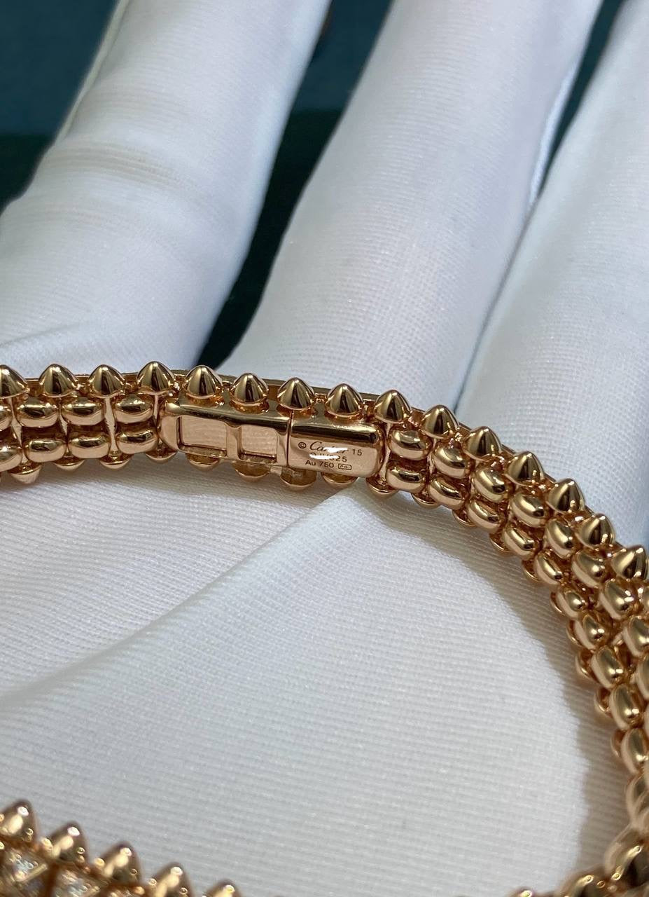 Crash double-row diamond bracelet