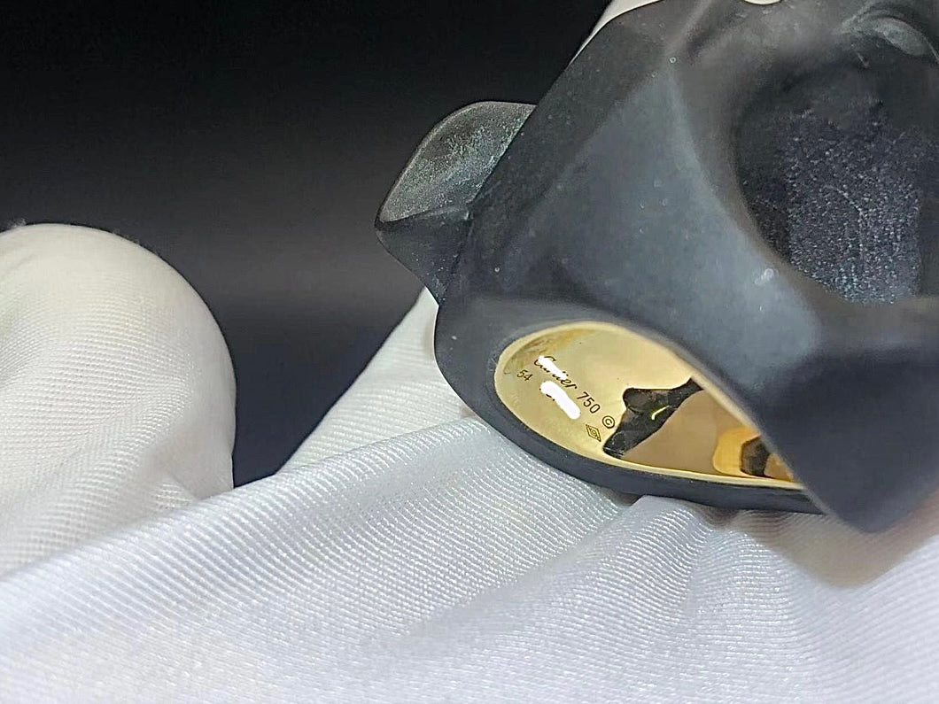 Panther Black Jasper ring