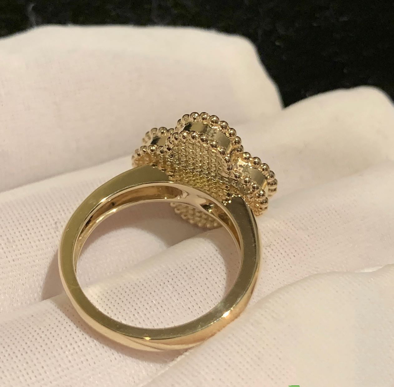 VC onyx ring with one diamond