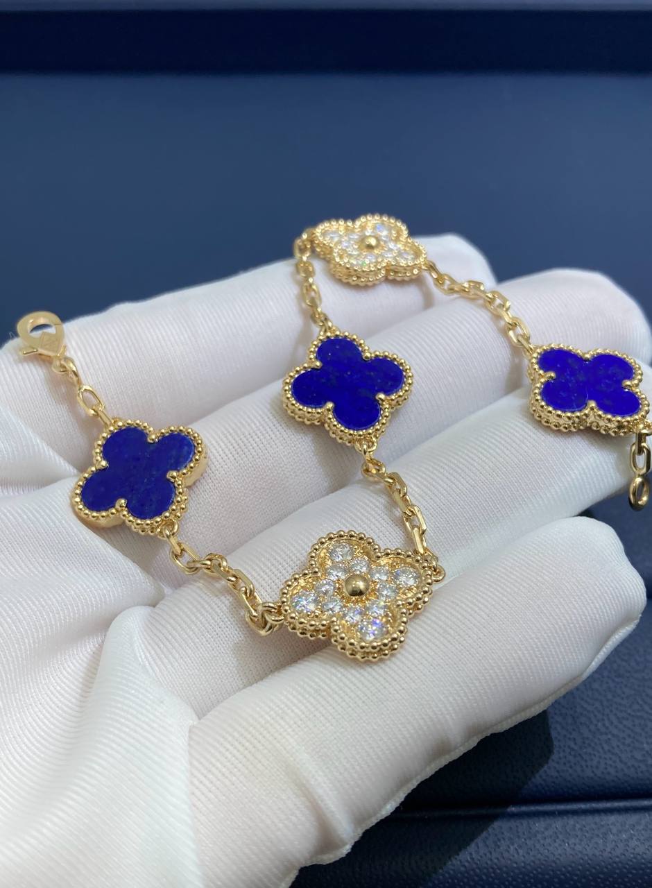 VC bracelet with Lapis Lazuli and diamonds