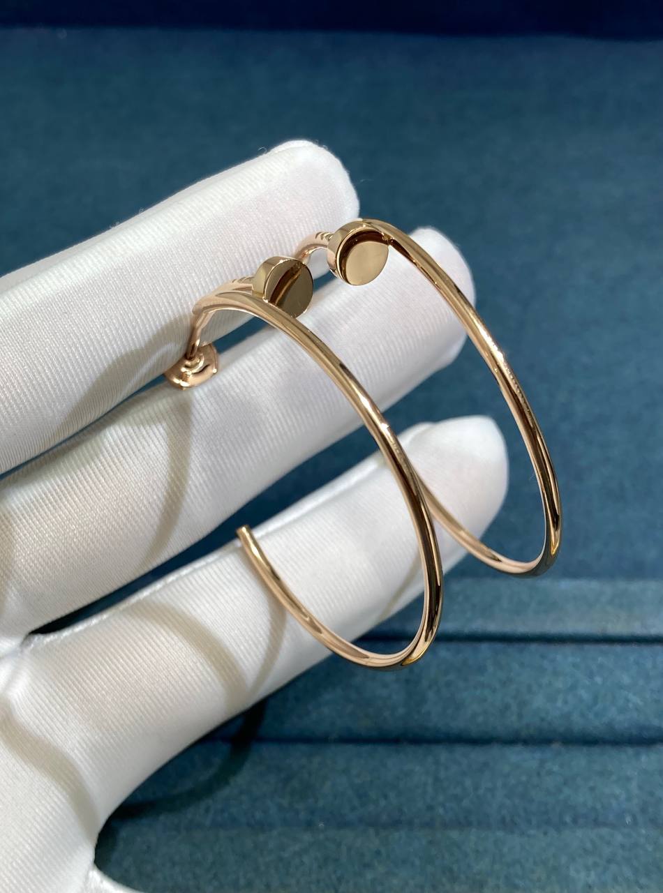 Nail Inspired Hoop earrings