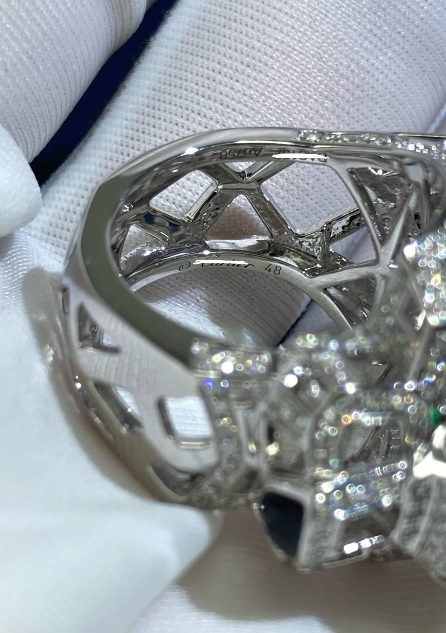 Panther full pavé Open-work diamond ring