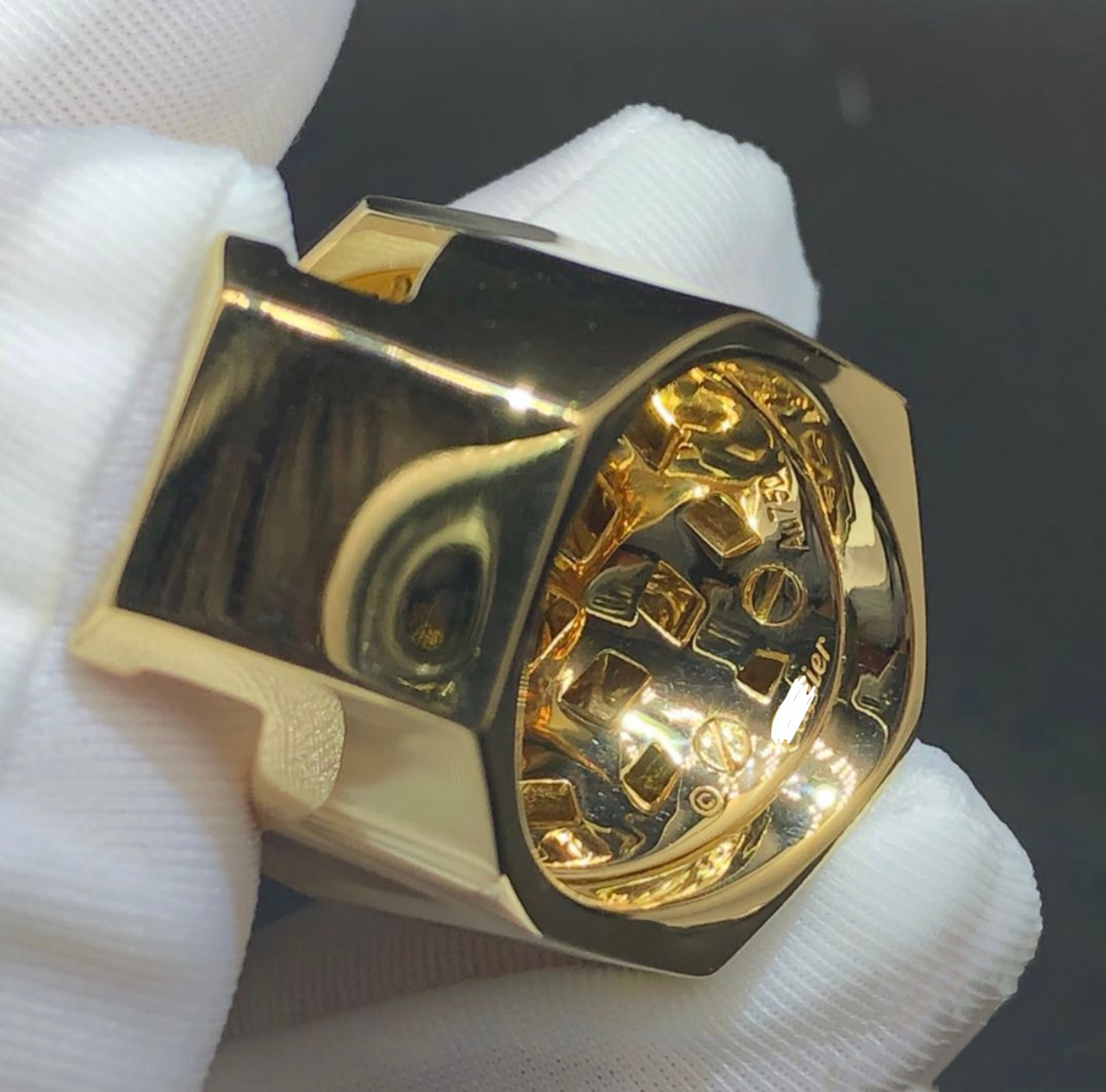 Panther Yellow Gold Ring