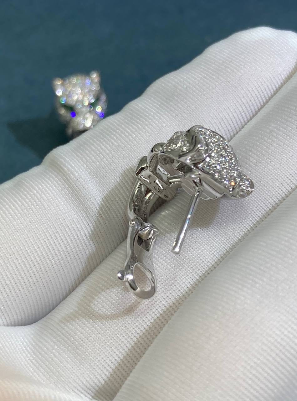 Panther diamond earrings