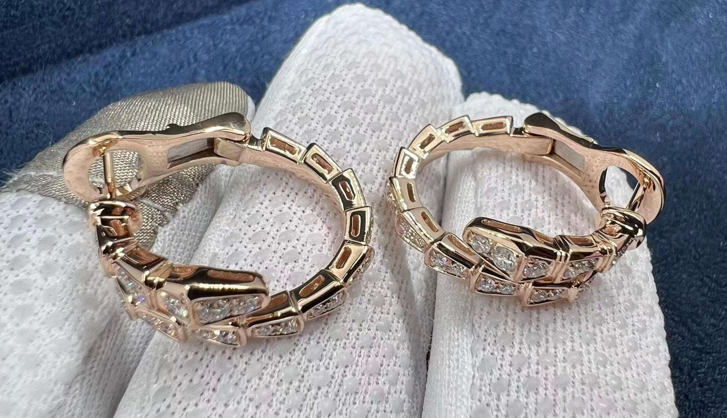 Serpent Diamond earrings