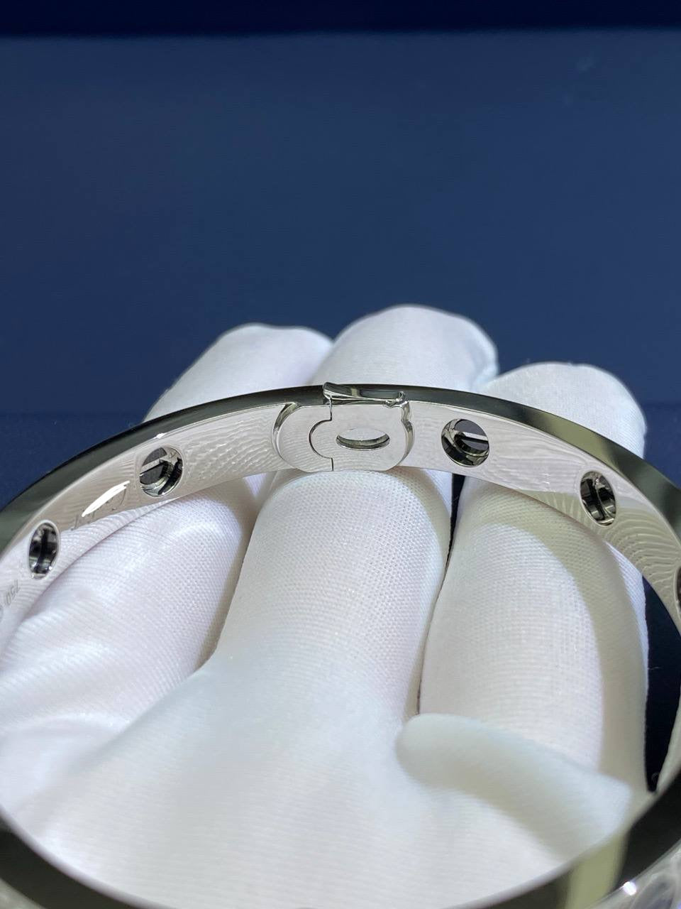 Love Bracelet Diamond-paved with Ceramic