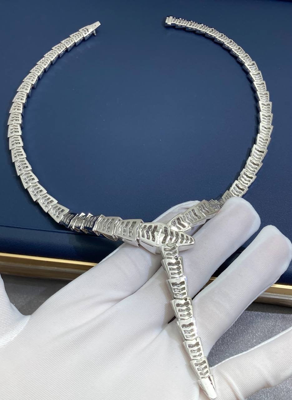 Serpent Diamond Necklace Large