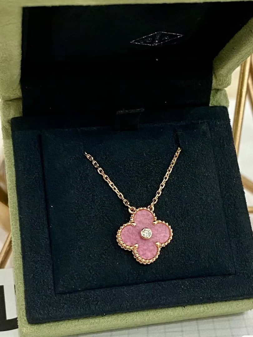 VC rhodonite Holiday pendant