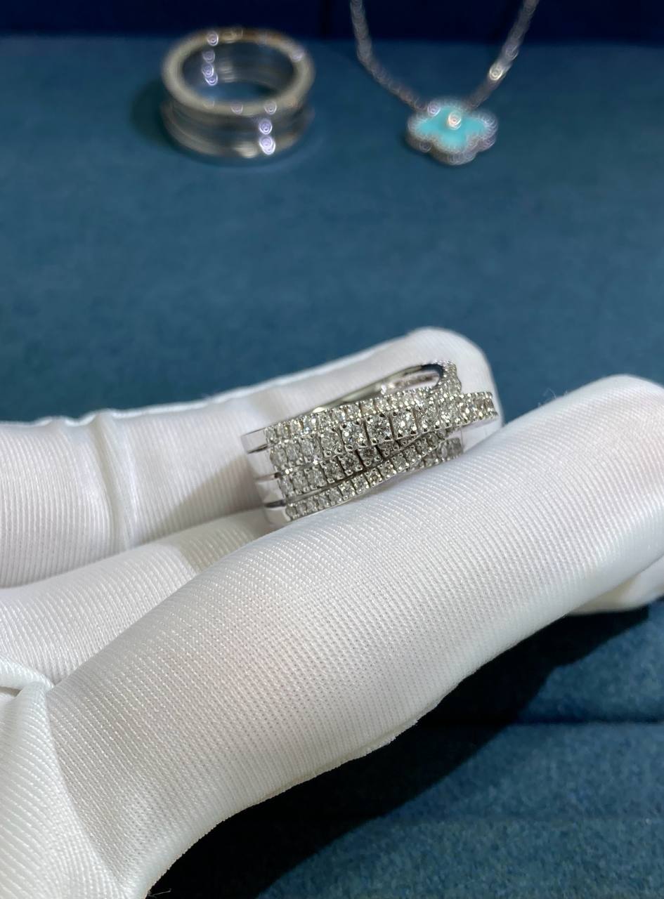 Etincelle full pavé diamond ring
