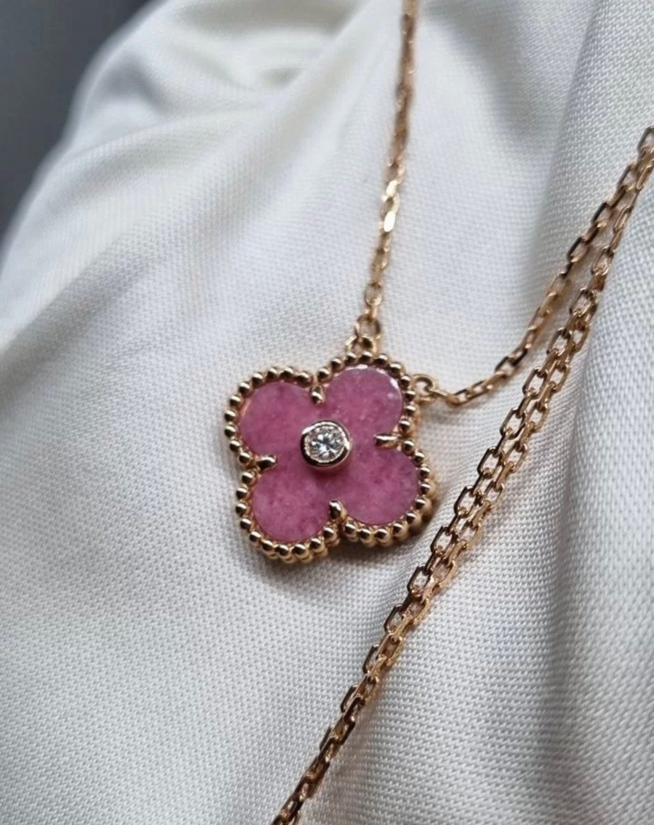 VC rhodonite Holiday pendant