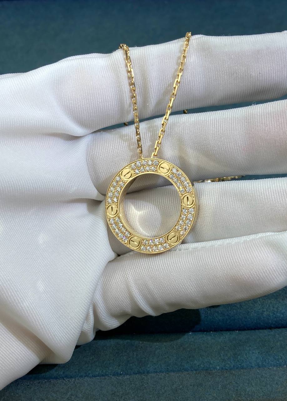 Love full pavé diamond pendant