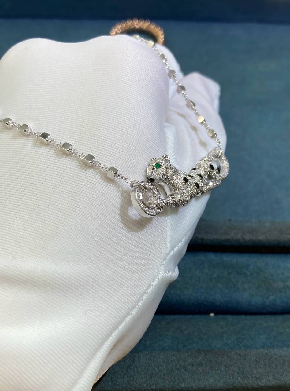 Panther diamond necklace