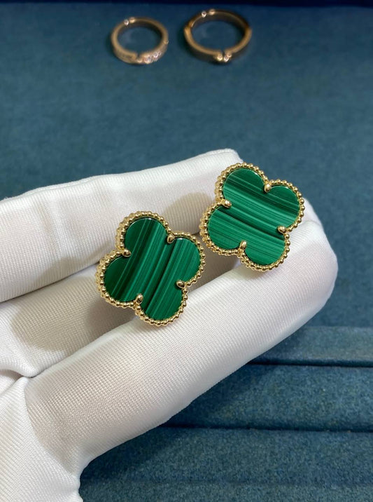 VC Malachite earrings 20mm