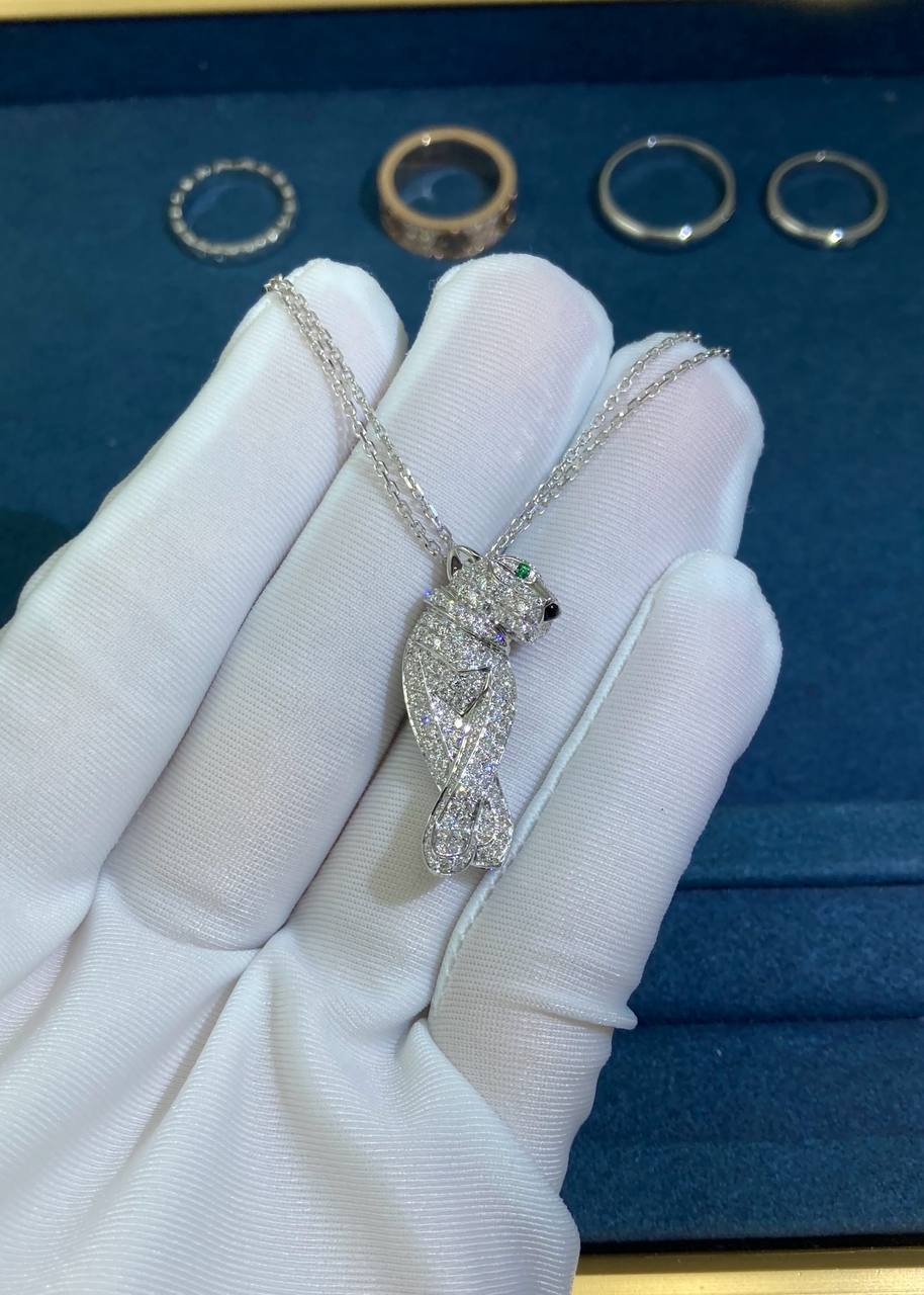 Panther diamond pendant