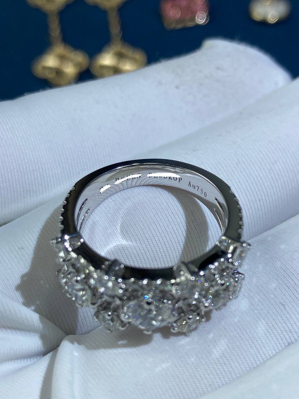 DBD three row diamond ring