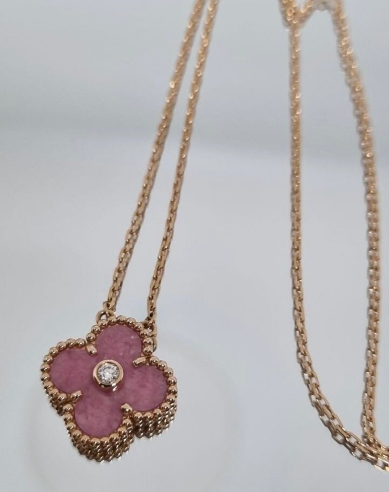 VC rhodonite Holiday pendant