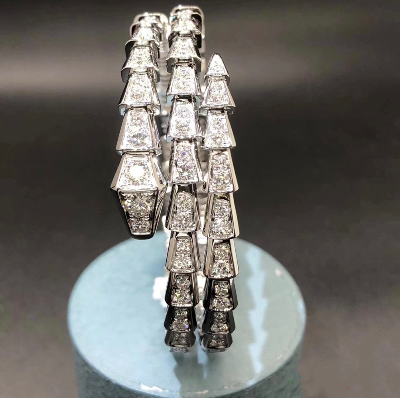 Serpenti Viper Double Row Diamond Bracelet