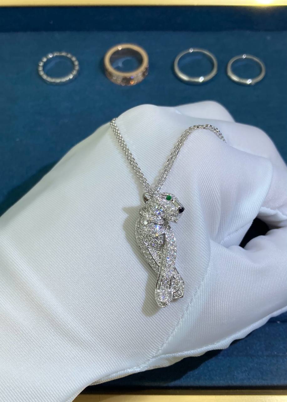 Panther diamond pendant