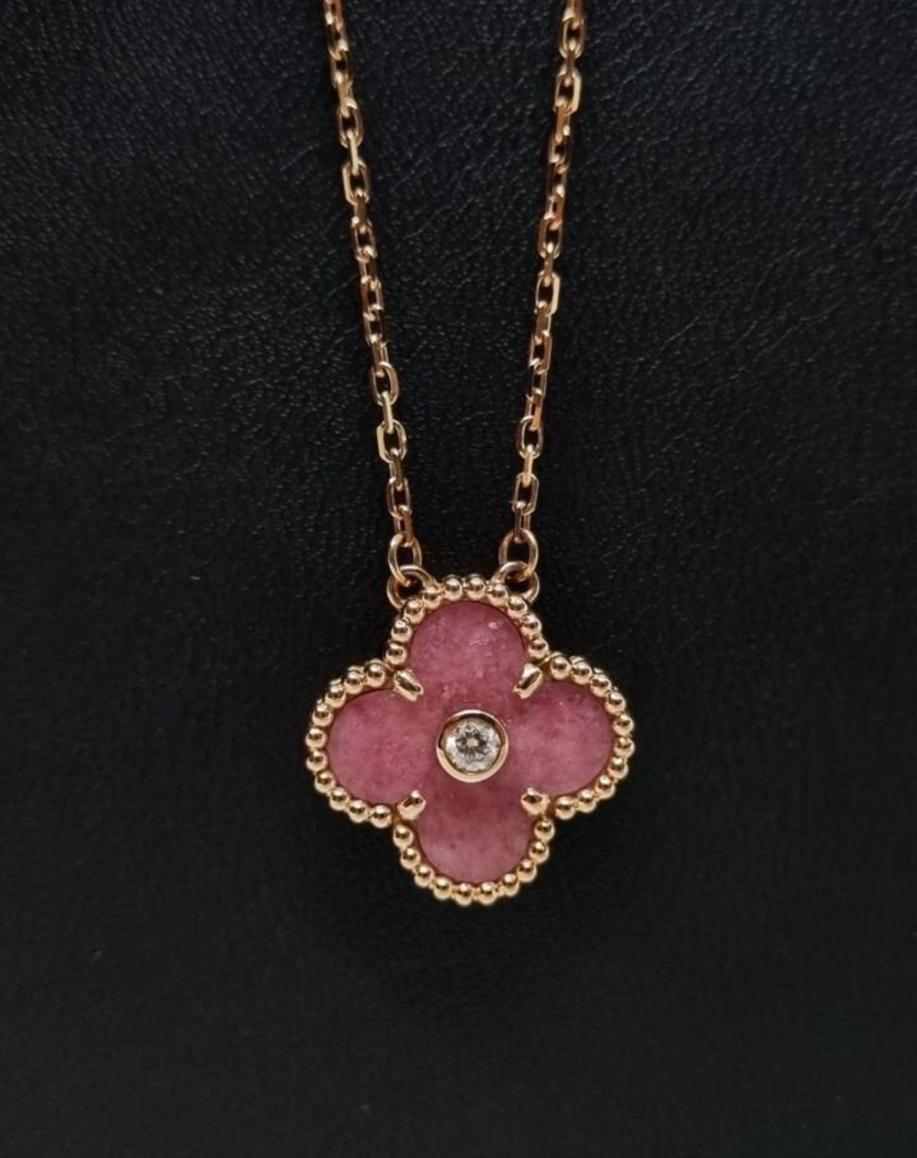 VC rhodonite Holiday pendant