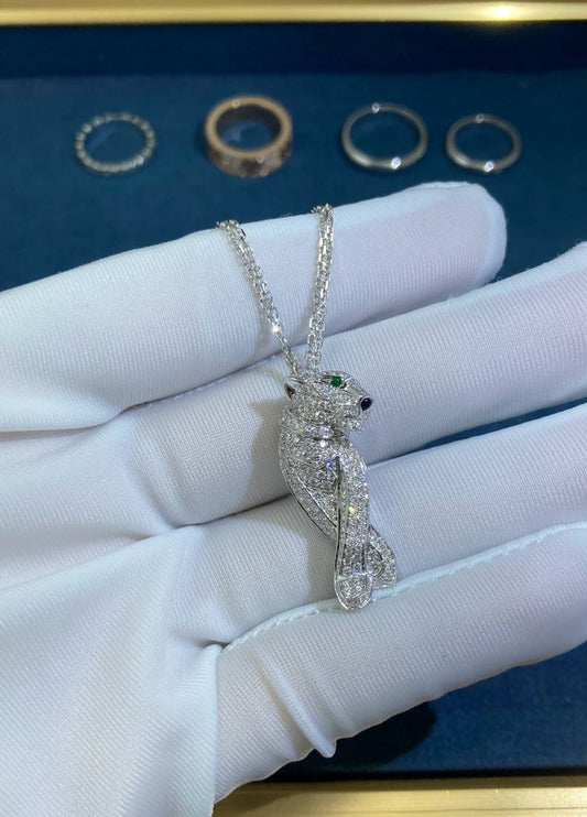 Panther diamond pendant