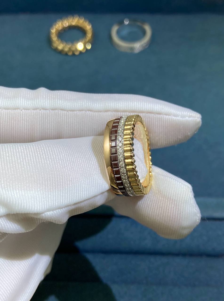 Bchrn pavé diamond ring with PVD Medium model
