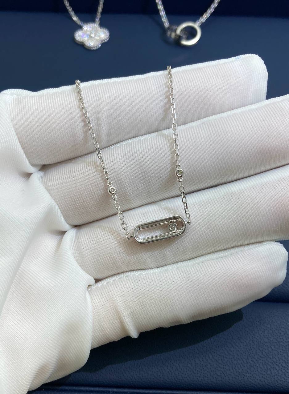 Mssk chain bracelet with pavé diamonds