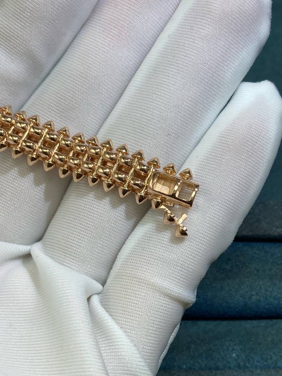 Clash double-row diamond bracelet