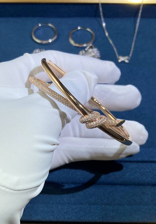 TC Double Row bracelet with diamonds