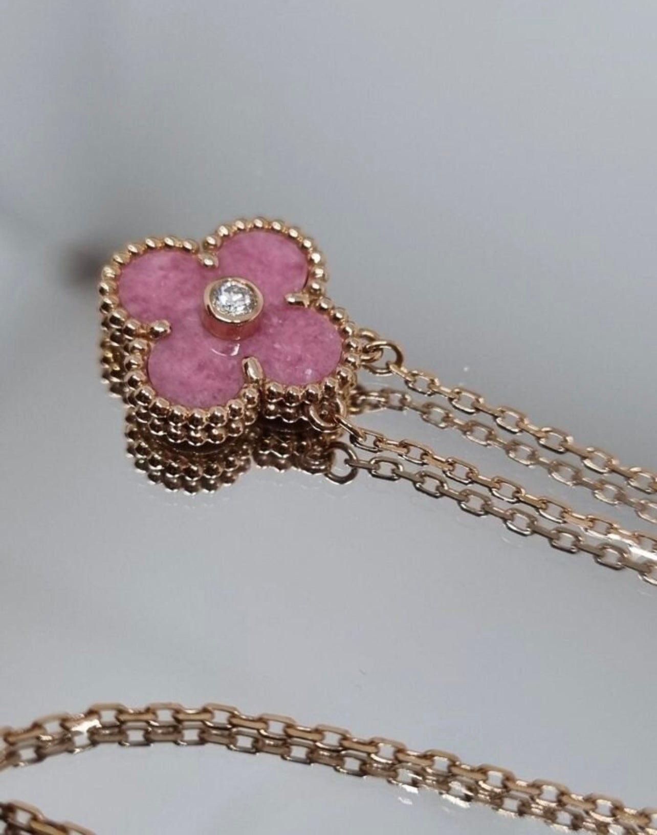 VC rhodonite Holiday pendant