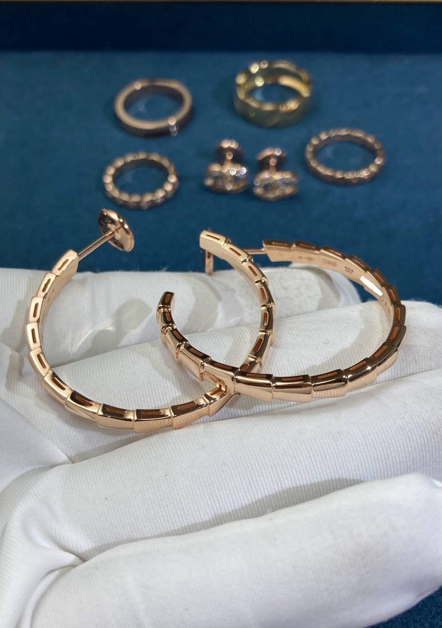 Serpenti Viper hoop earrings