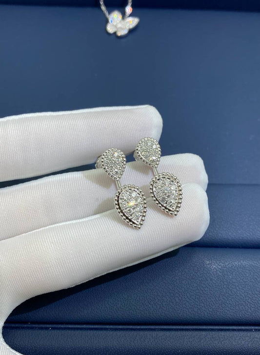 Bchrn full pavé diamond earrings S and XS Motifs