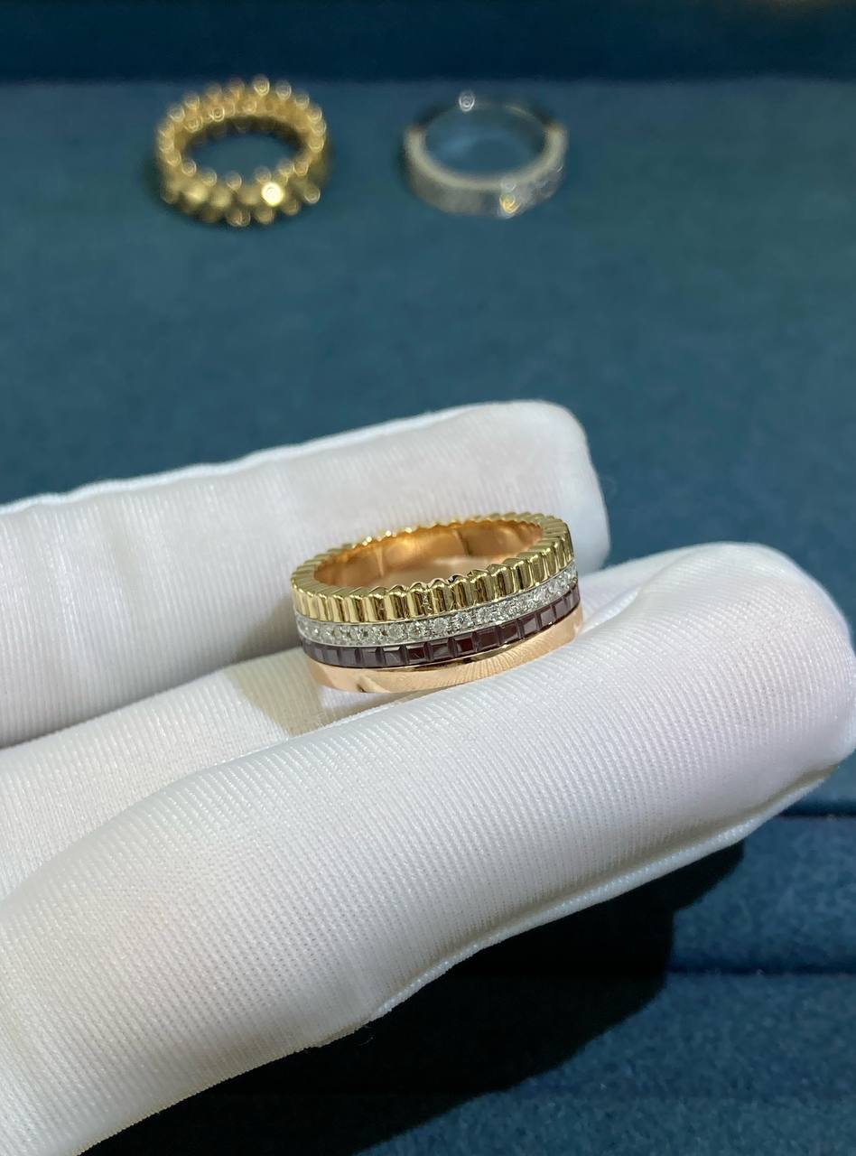 Bchrn pavé diamond ring with PVD Medium model