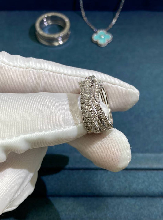 Etincelle full pavé diamond ring