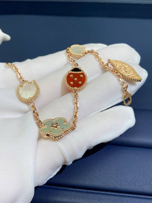 VC Ladybug 5 motif bracelet