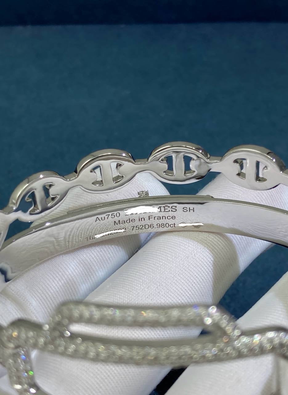 a. Double Tour full pavé diamond bracelet