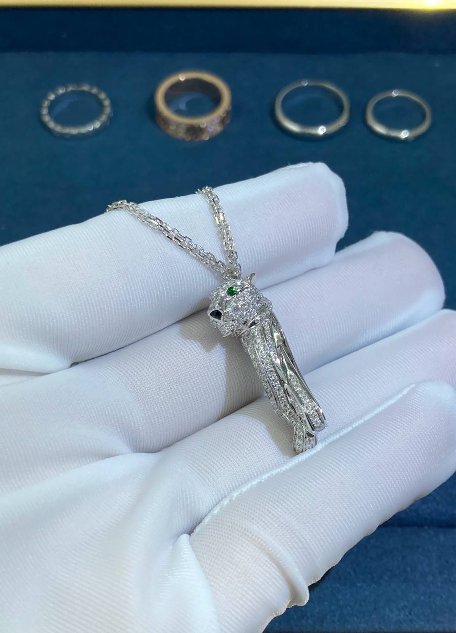 Panther diamond pendant