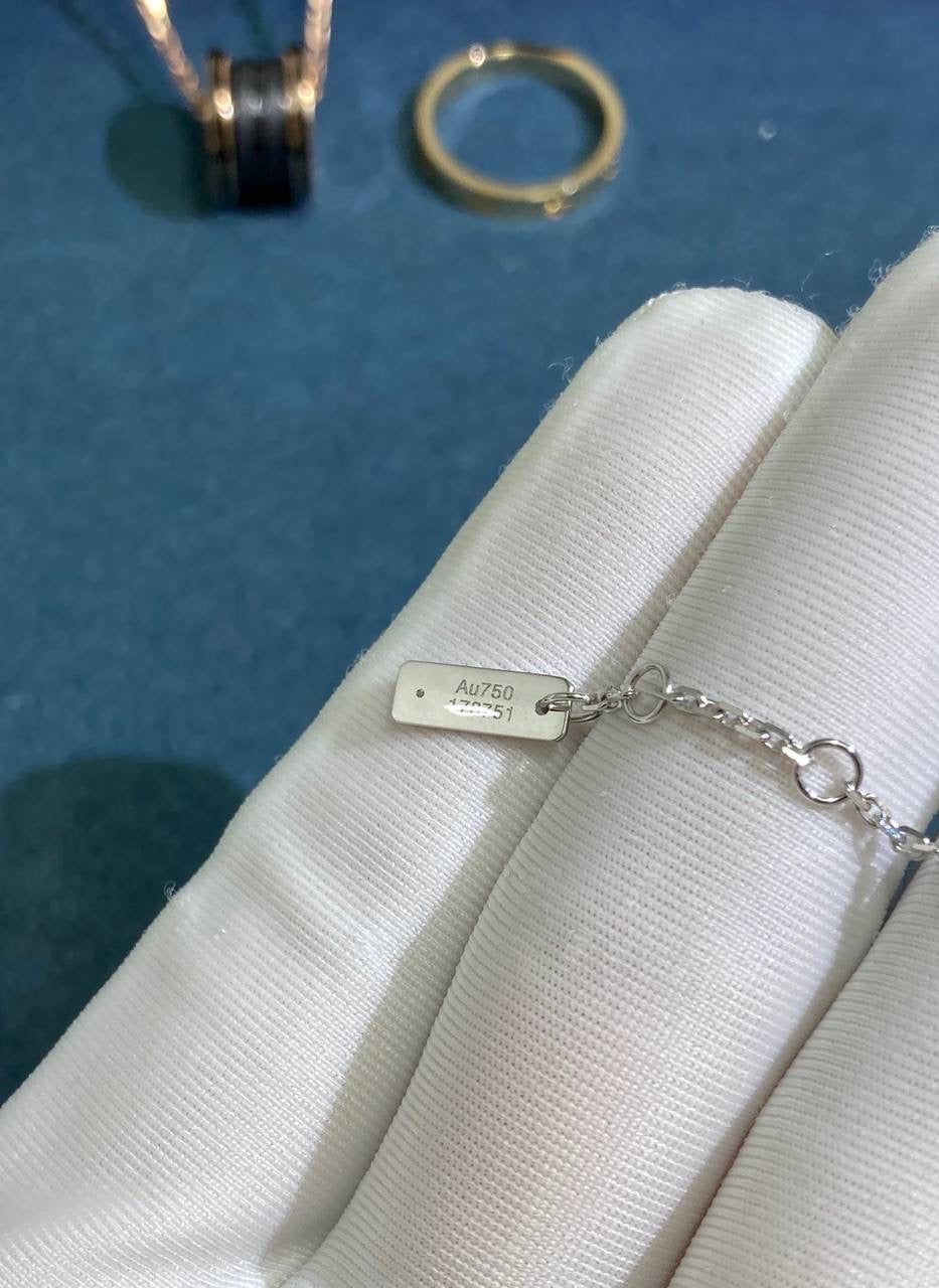 Mssk double chain bracelet with pavé diamonds
