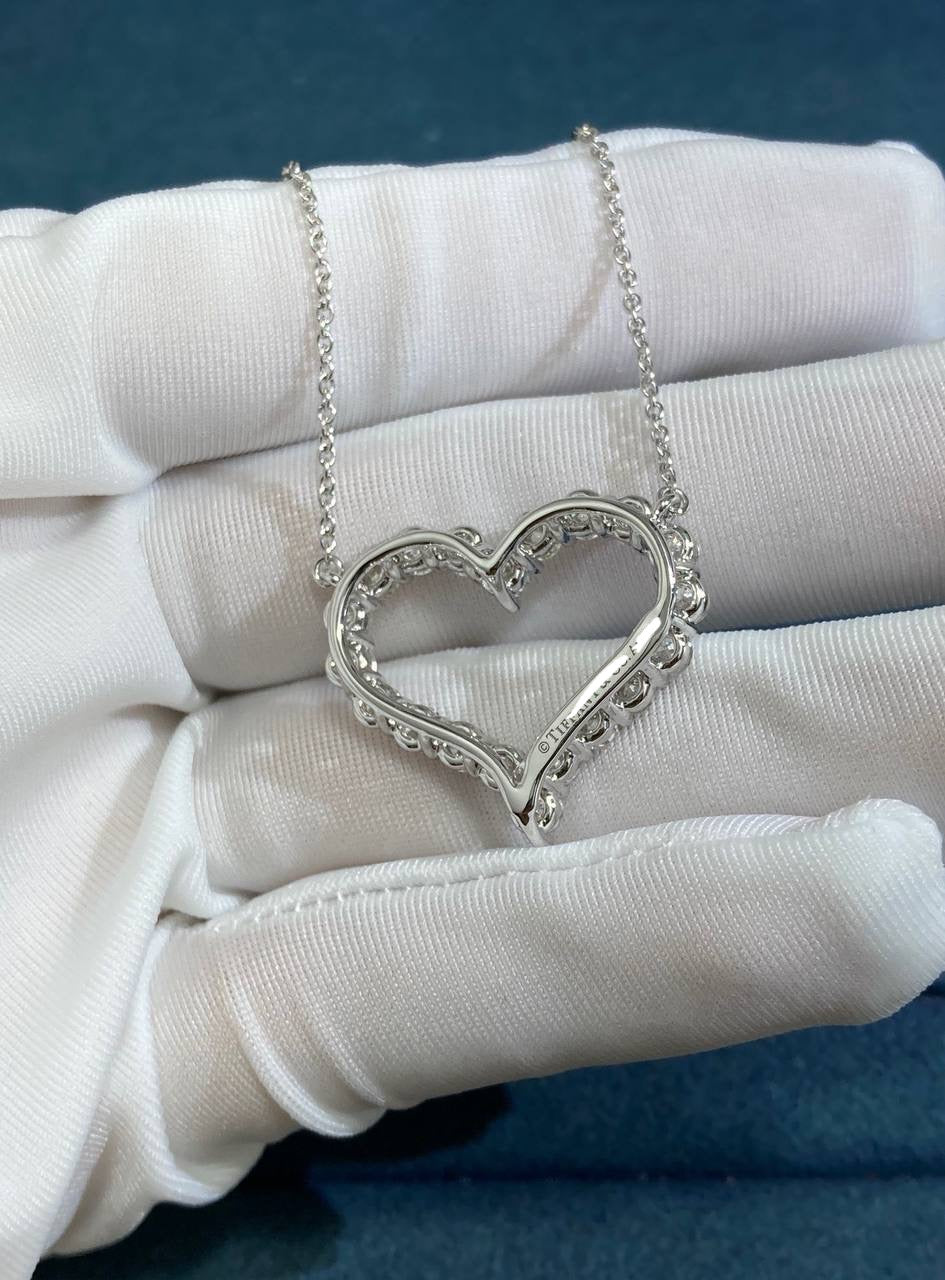 TC Hearts full pavé diamond pendant Large model
