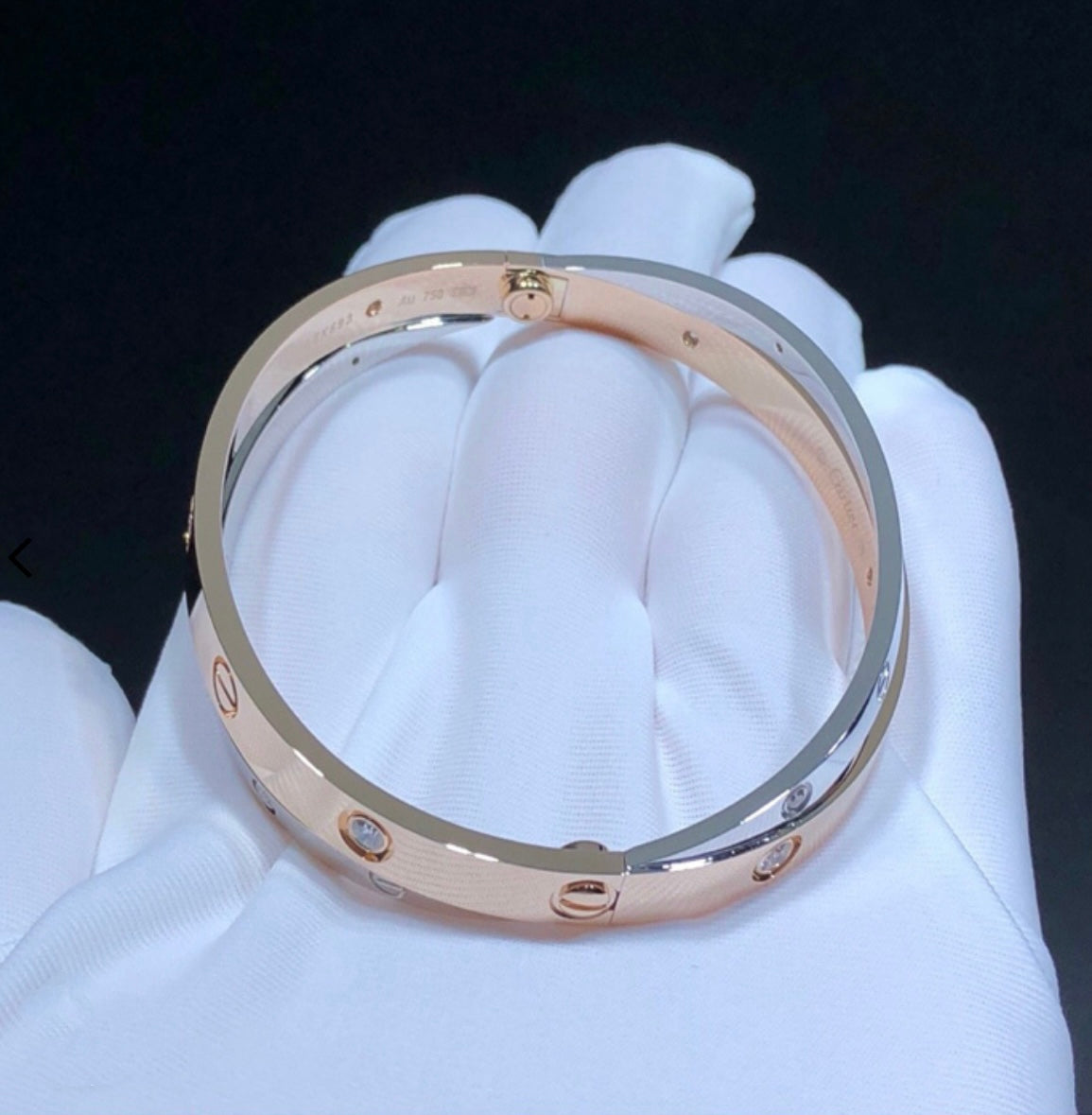 Love bracelet double bangle