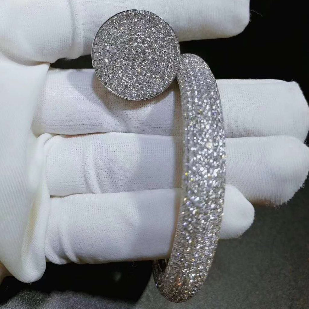 Juste Un Clou diamonds full pavé model L